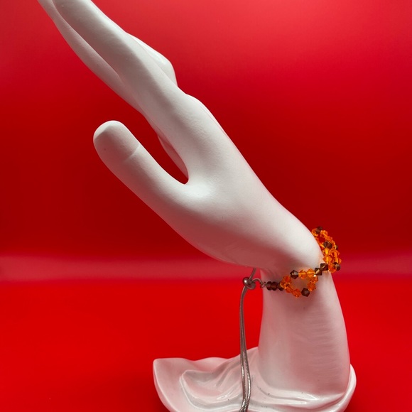 Handmade Fall Foliage Crystal Bracelet - Picture 5 of 5